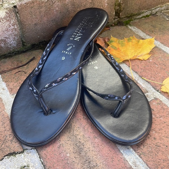 Italian Shoemakers Shoes - Italian Shoemakers Braided Sequin Sandals